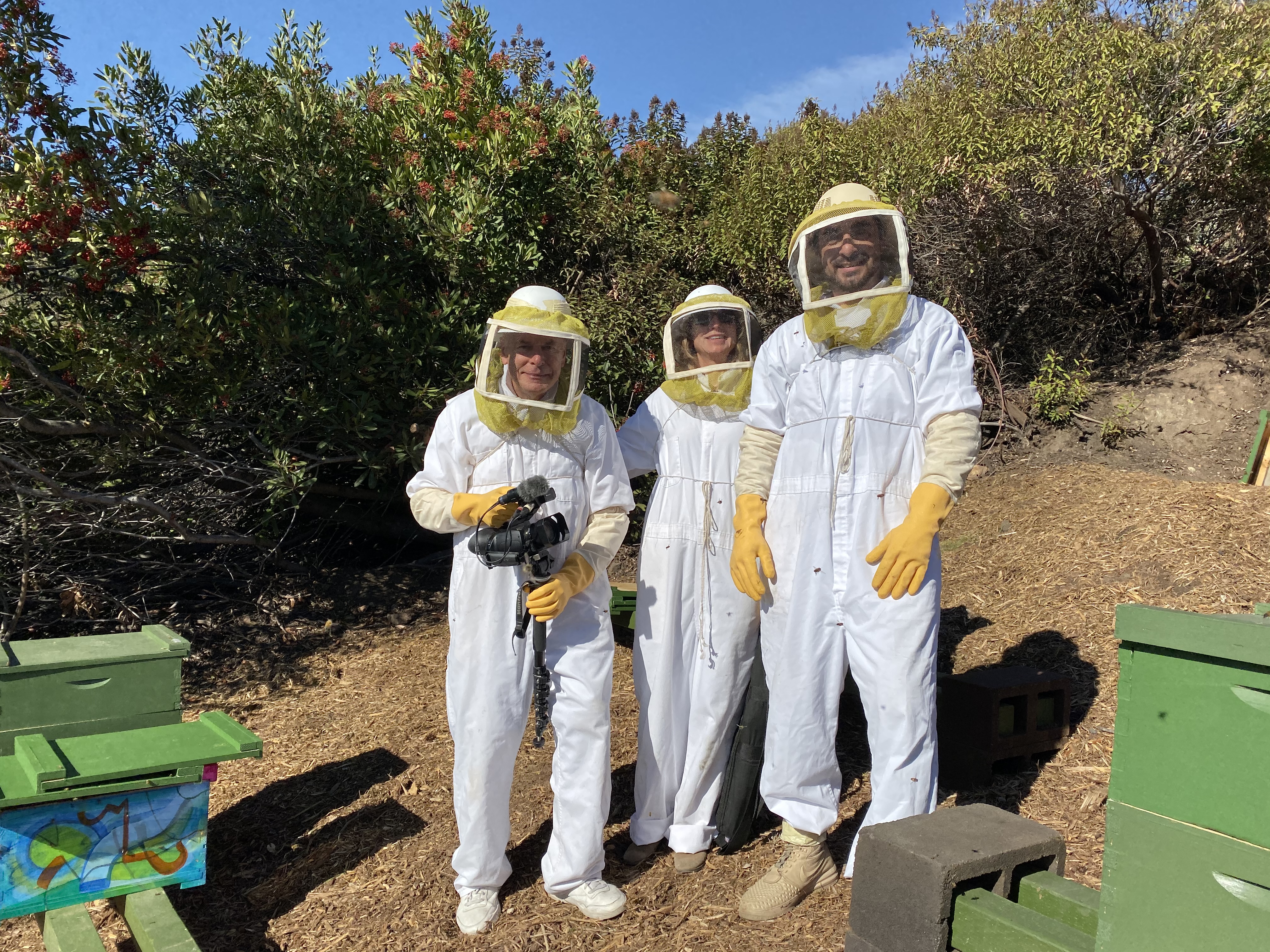 Beecasso team at the sanctuary